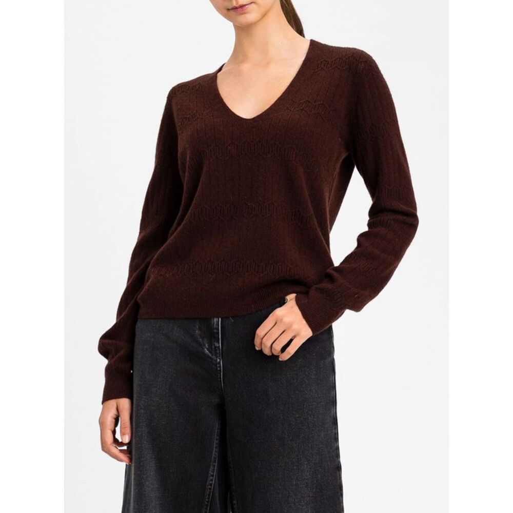 Actitude Twinset Women Actitude Twinset Pure Wool V-Neck Long-Sleeved Jumper